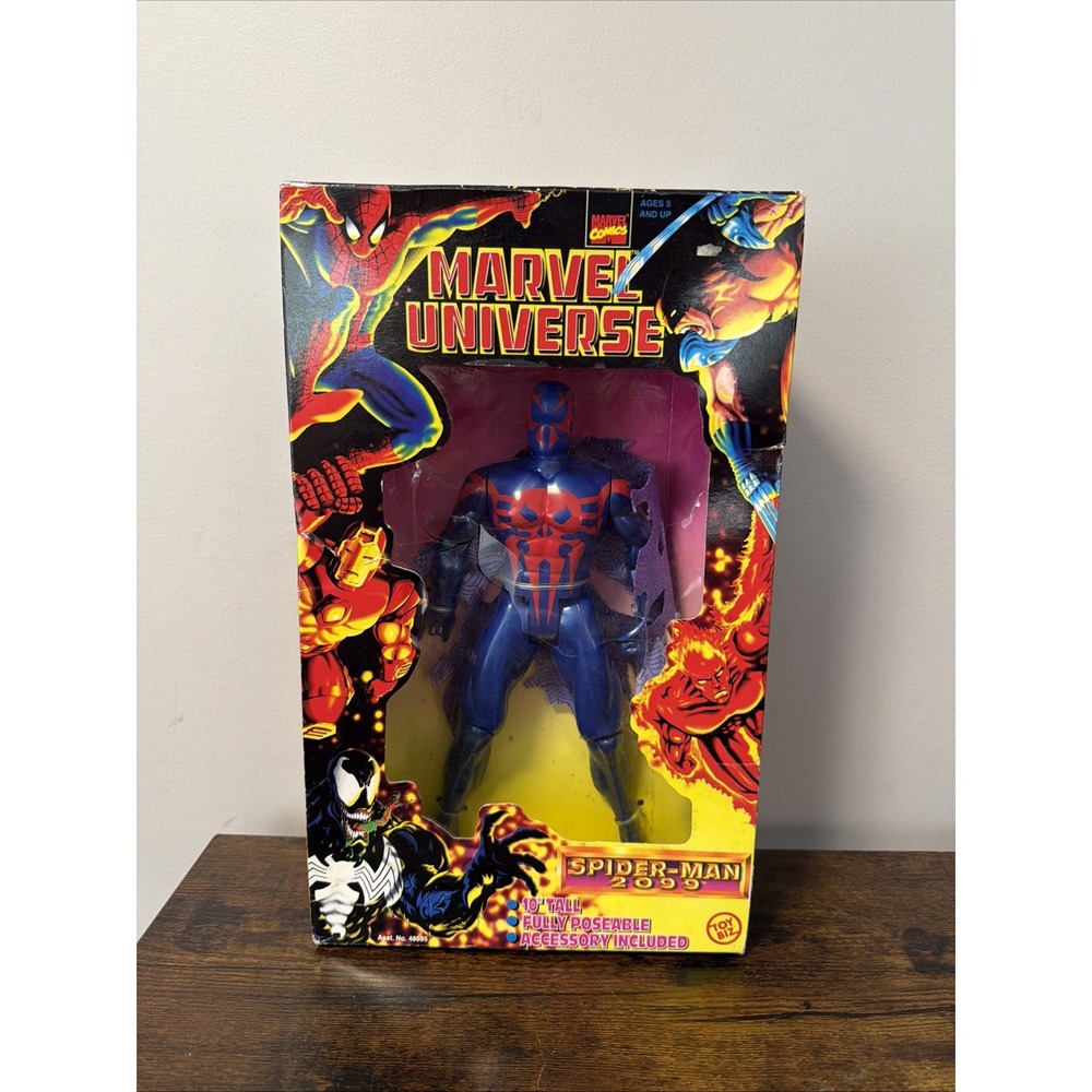 VTG 1997 Toy Biz Marvel Universe Spider-Man 2099 10" Poseable Action Figure, NEW